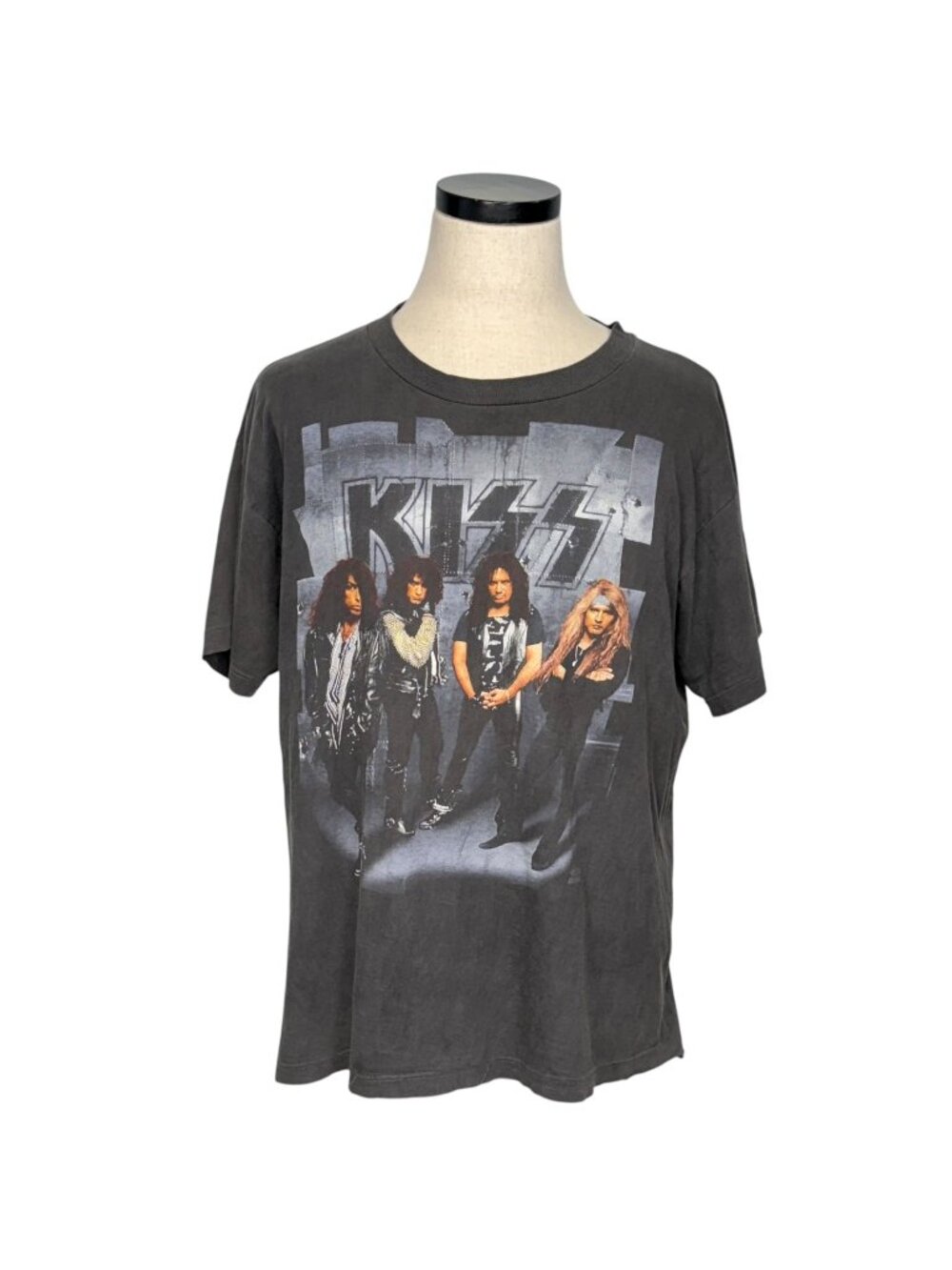 Vintage 90s KISS Revenge Tour Graphic T-Shirt Extra Large Black Cotton Band Tee
